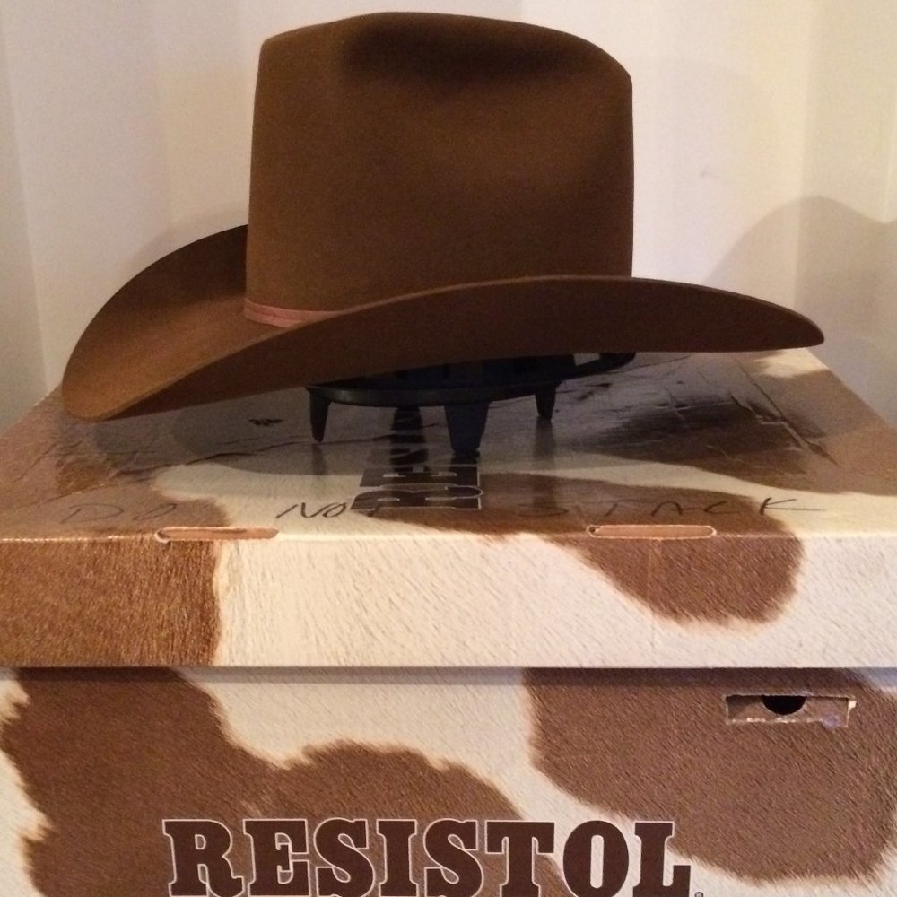Resistol 3X Beaver Cowboy Hat Size 7-1/4